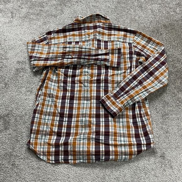 Columbia Flannel Shirt Men Large Multicolor Plaid Long Sleeve Button Down Casual - Picture 2 of 9
